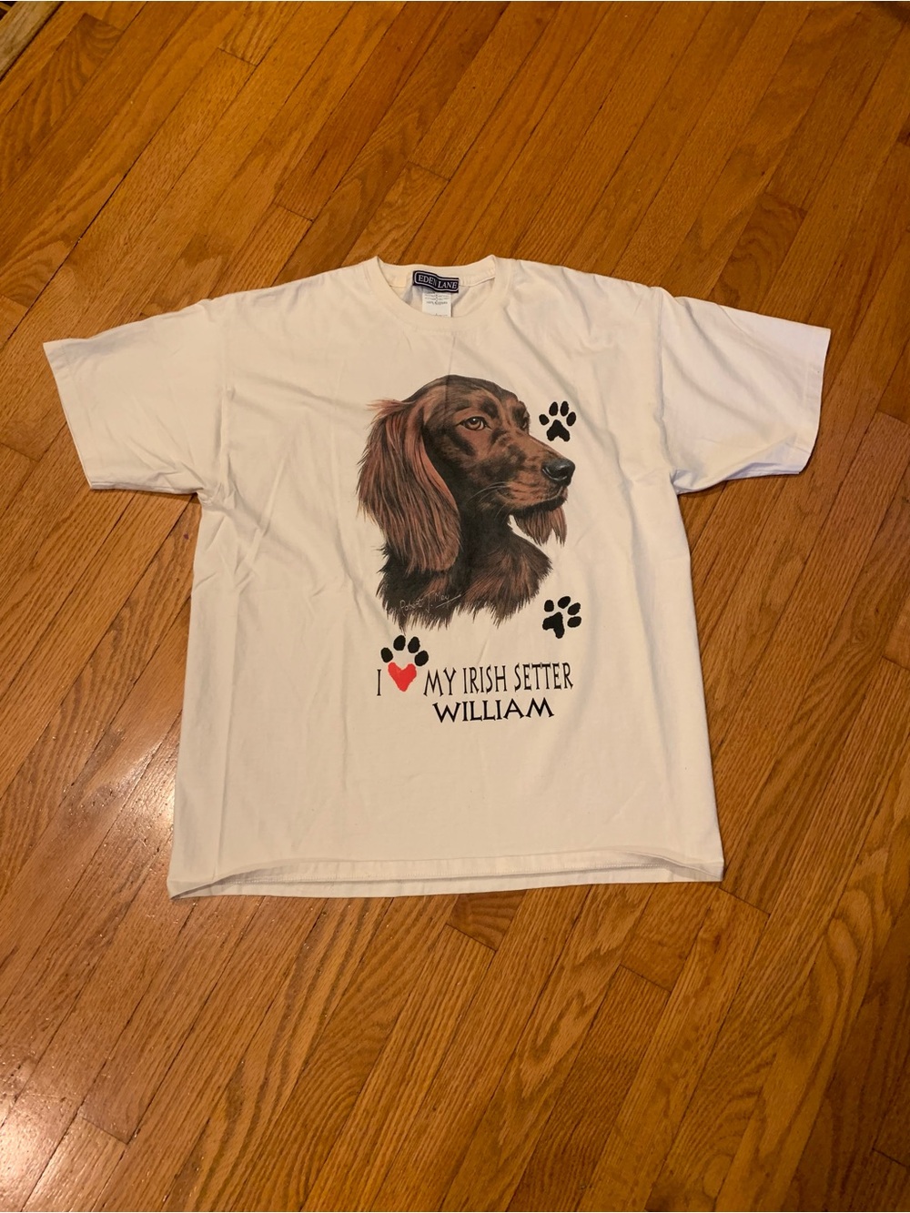 Vintage 90s I love my Irish Setter Dog Shirt